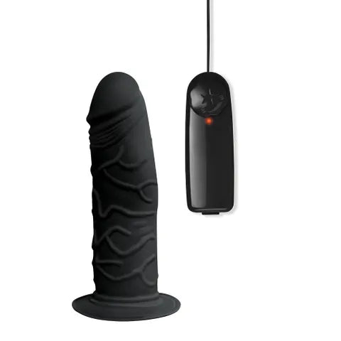 Whipsmart Inflatable Vibrating Love Seat Inflatable Cushion With 6 Inch Vibrating Dong Black