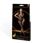 XGEN Products LAPDANCE Key Hole Suspender Hose Bodystocking Black One Size