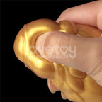 Lovetoy Aerosx Dual Density Inflatable Inflatable Fantasy Dildo 10 Inch Gold / Blue