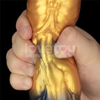 Lovetoy Aerosx Dual Density Inflatable Inflatable Fantasy Dildo 10 Inch Gold / Blue
