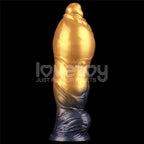 Lovetoy Aerosx Dual Density Inflatable Inflatable Fantasy Dildo 10 Inch Gold / Blue
