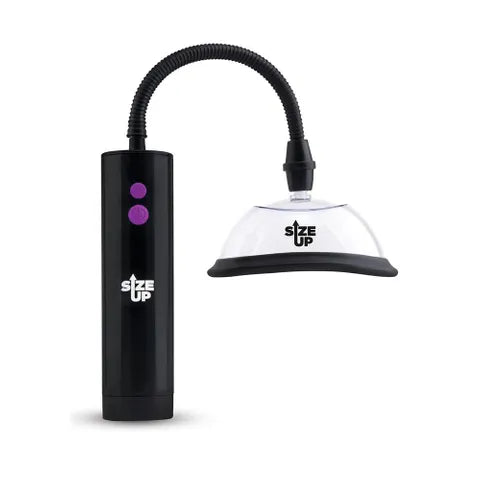 XGEN Products Size Up Rechargeable Power Plumper Pussy Pump With Interchangeable Chambers Clear