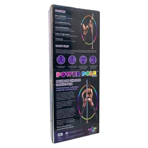 XGEN Products Power Pole Pro Dance Pole Kit Rainbow