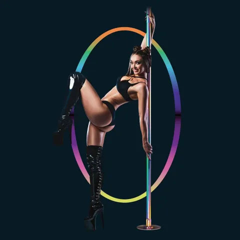 XGEN Products Power Pole Pro Dance Pole Kit Rainbow