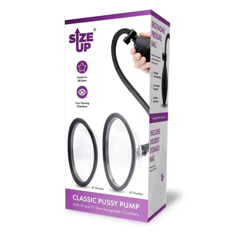 XGEN Products Size Up Classic Pussy Pump With 2 Interchangeable Chambers