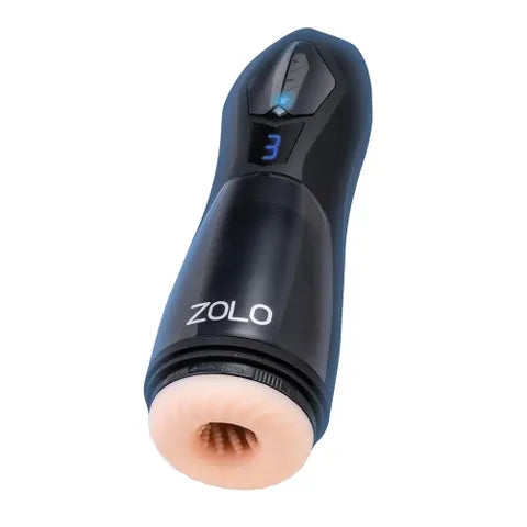 Zolo Lift Off USB Rechargeable Vibrating & Thrusting Auto Stroker Flesh