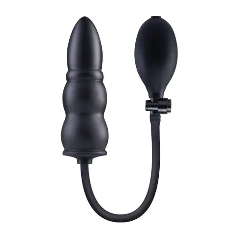 XGEN Products Size Up Ripple Inflatable Butt Plug Black