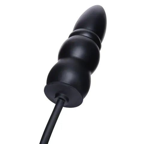 XGEN Products Size Up Ripple Inflatable Butt Plug Black