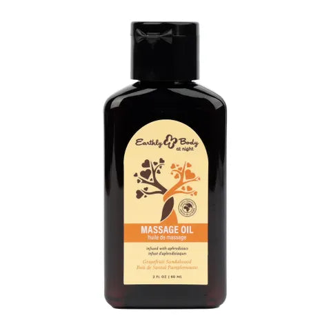 Earthly Body EB Hemp Seed Scented Massage Oil 60ml Bottle