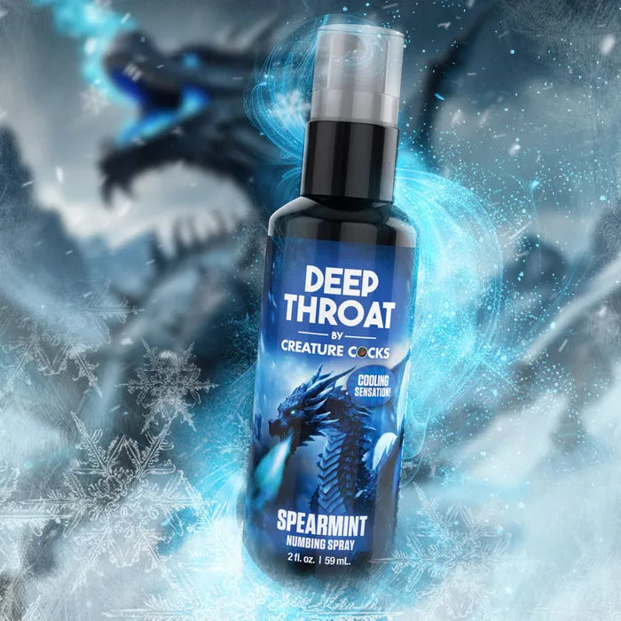 XR Brands Creature Cocks Deep Throat Spray Spearmint Flavoured Numbing Spray 59ml