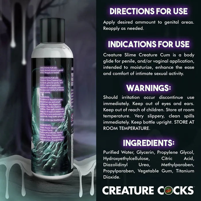 XR Brands Creature Slime By Creature Cocks Cum Lubricant 236ml Pump Bottle