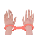 Sex & Mischief Peaches N CreaMe Silicone Cuffs Restraints Peach