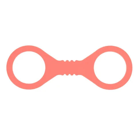 Sex & Mischief Peaches N CreaMe Silicone Cuffs Restraints Peach