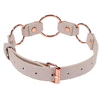 Sex & Mischief Peaches N CreaMe Ring Day Bondage Collar Peach