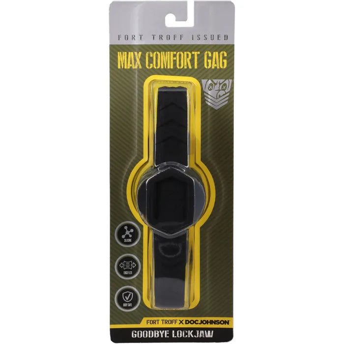 Doc Johnson Fort Troff Max Comfort Gag Mouth Restraint Black