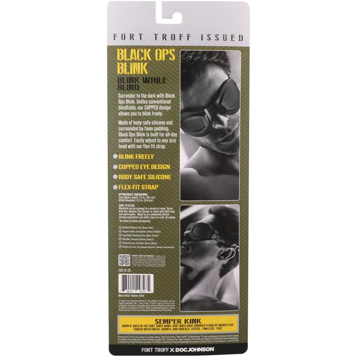 Doc Johnson Fort Troff Ops Blink Eyemask Restraint Black