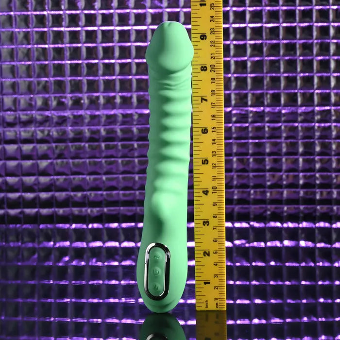 Evolved FULL THROTTLE USB Rechargeable Vibrator 24.1cm Mint Green