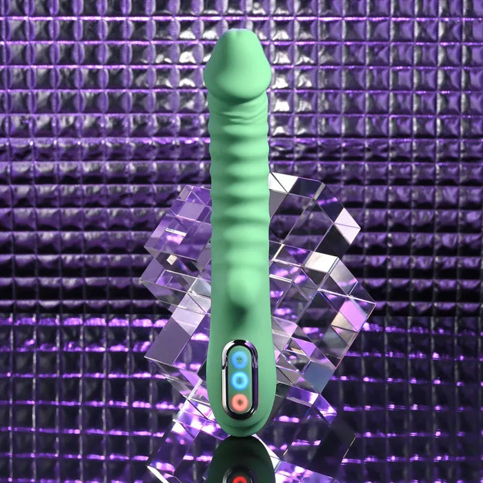 Evolved FULL THROTTLE USB Rechargeable Vibrator 24.1cm Mint Green