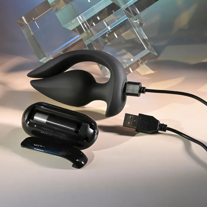 Evolved THE GENIE USB Rechargeable Vibrating Plug With Wireless Remote 11.2cm Black