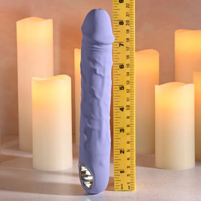 Evolved LARGE PURPLE FANTASY USB Rechargeable Vibrator 21.8cm Purple