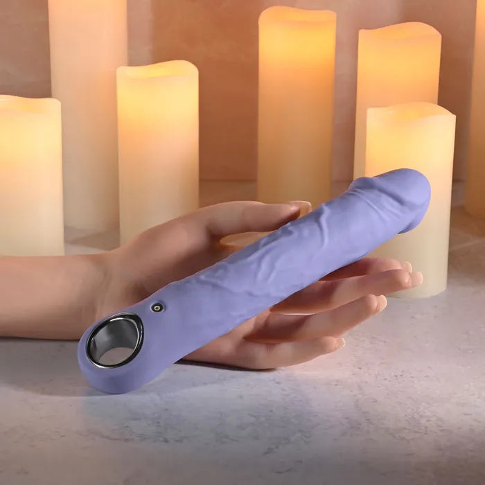 Evolved LARGE PURPLE FANTASY USB Rechargeable Vibrator 21.8cm Purple