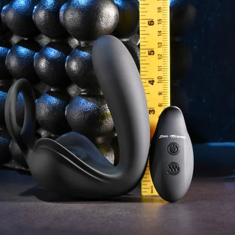 Zero Tolerance BALLIN OUT USB Rechargeable Prostate Massager With Cock Ring & Wireless Remote Black