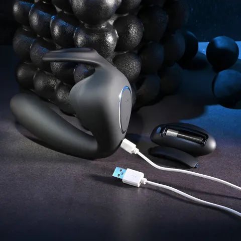 Zero Tolerance BALLIN OUT USB Rechargeable Prostate Massager With Cock Ring & Wireless Remote Black