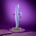 Selopa Evolved LAVENDER LOVE USB Rechargeable Rabbit Vibrator 23.3cm Purple