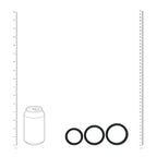 Shots Toys LEVELZ Wide O Silicone Cock Ring Set L / XL / 2X Set Of 3 Sizes