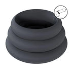 Shots Toys LEVELZ Wide O Silicone Cock Ring Set L / XL / 2X Set Of 3 Sizes