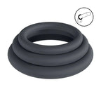 Shots Toys LEVELZ Classic Silicone Cock Ring Set L / XL / XXL Set Of 3 Sizes