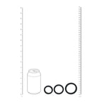 Shots Toys LEVELZ Wide O Silicone Cock Ring S / M / L Set Of 3 Sizes Black