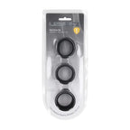 Shots Toys LEVELZ Liquid Silicone Ball Strap Set Of 3 Sizes Black