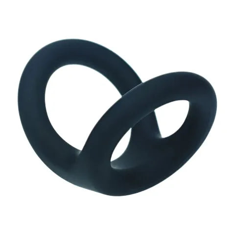 Shots Toys LEVELZ Double O Silicone Cock & Ball Ring Large Black
