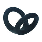 Shots Toys LEVELZ Double O Silicone Cock & Ball Ring Large Black