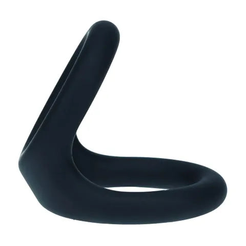 Shots Toys LEVELZ Double O Silicone Cock & Ball Ring Large Black