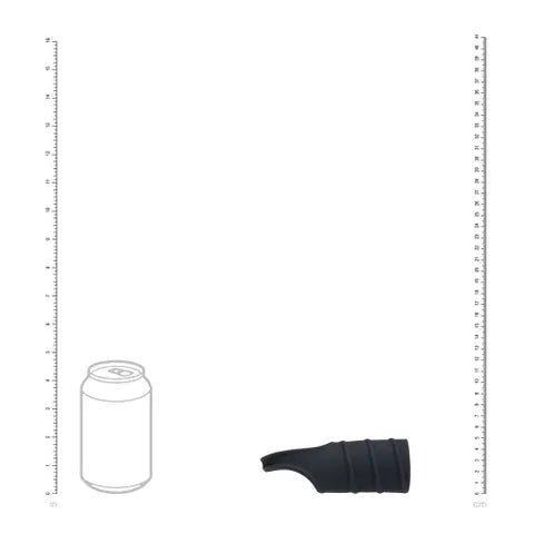 Shots Toys LEVELZ Silicone Cock Ring & Ribbed Sleeve Black