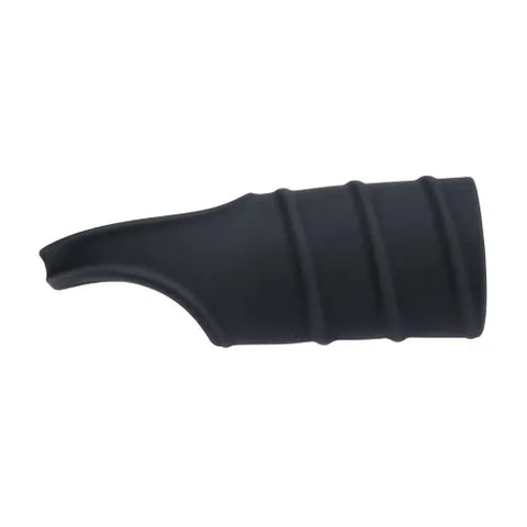 Shots Toys LEVELZ Silicone Cock Ring & Ribbed Sleeve Black