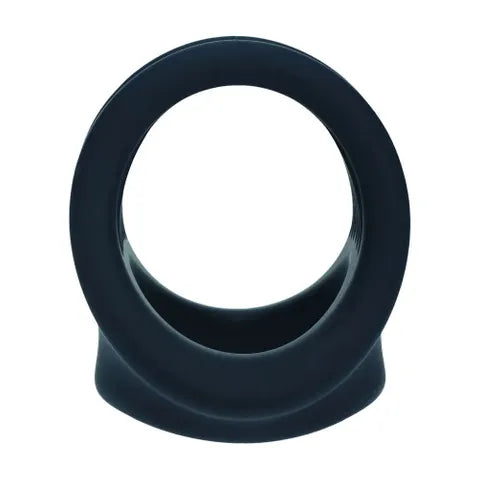 Shots Toys LEVELZ Silicone Cock & Ball Harness Cock & Ball Ring Black