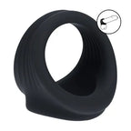 Shots Toys LEVELZ Silicone Cock & Ball Harness Cock & Ball Ring Black