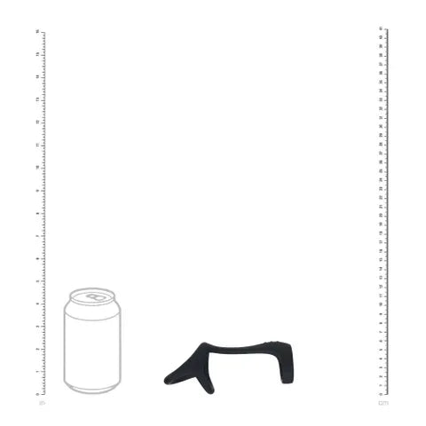 Shots Toys LEVELZ Tri O Silicone Shaft Cock & Ball Ring Black