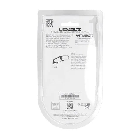 Shots Toys LEVELZ Tri O Silicone Shaft Cock & Ball Ring Black