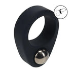 Shots Toys LEVELZ Single Weighted Ball Cock Ring Black