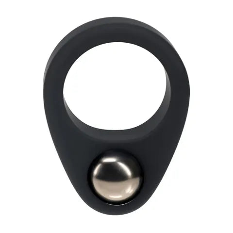 Shots Toys LEVELZ Single Weighted Ball Cock Ring Black