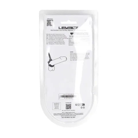 Shots Toys LEVELZ Wide Detachable Lasso Cock Ring Black