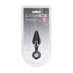 Shots Toys LEVELZ Silicone Anal Plug With Loop Black