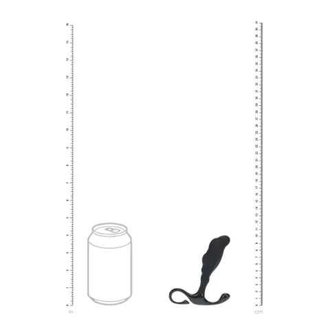 Shots Toys LEVELZ Rippled With Hard Loop Prostate Massager Black
