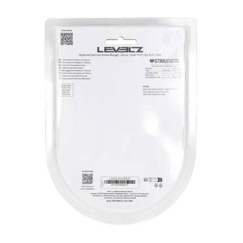 Shots Toys LEVELZ Rippled With Hard Loop Prostate Massager Black