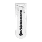 Shots Toys LEVELZ Ribbed Silicone Flared Anal Beads Black 26.7cm