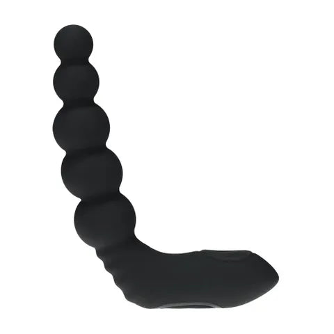 Shots Toys LEVELZ Rechargeable Beaded Heating + Vibrating Prostate Massager Black